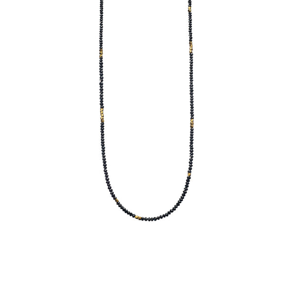 Natural Black Diamond Bead Noir Necklace