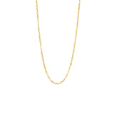 18 Karat Yellow Gold Block Necklace