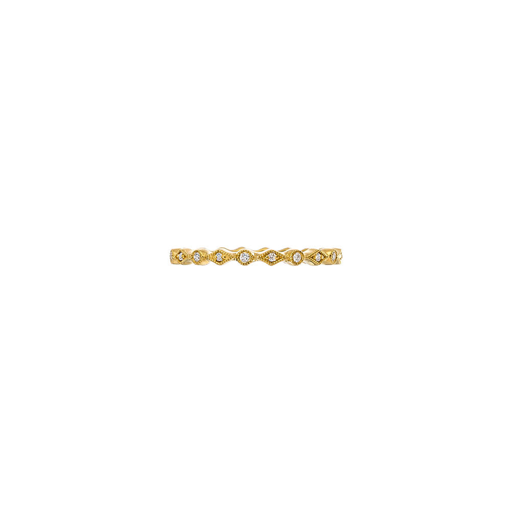 18 Karat Yellow Gold Isabella Diamond Band