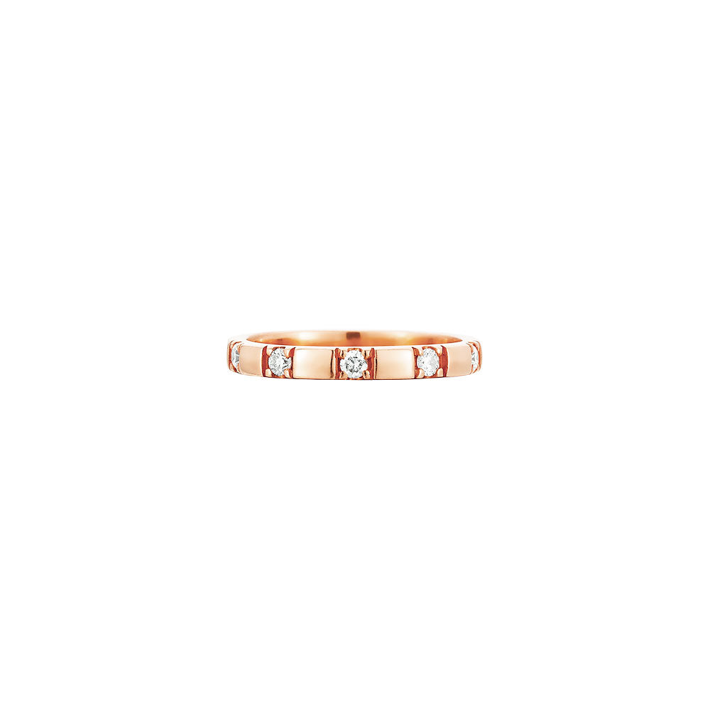 14 Karat Rose Gold ADALADE Ring with Round Diamond