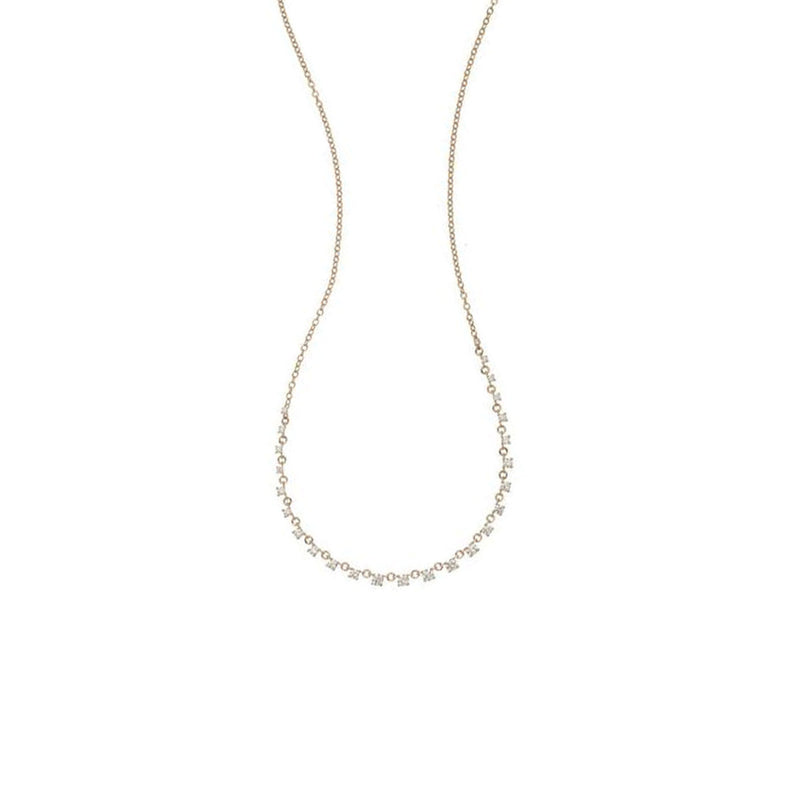 18 Karat Yellow Gold Mylene Diamond Necklace