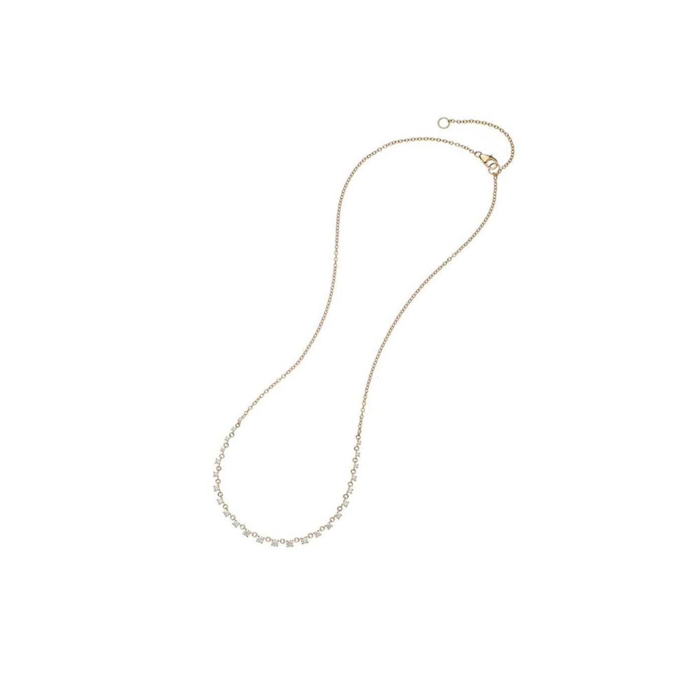 18 Karat Yellow Gold Mylene Diamond Necklace