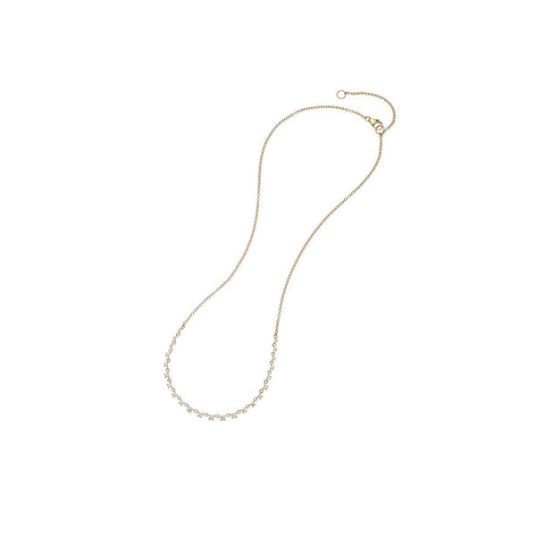 18 Karat Yellow Gold Mylene Diamond Necklace