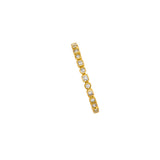 18 Karat Yellow Gold Kate Eternity Band with Round and Princess Cut Diamonds