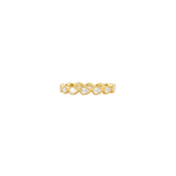 18 Karat Yellow Gold Paloma Eternity Band with Pear Diamonds