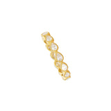 18 Karat Yellow Gold Paloma Eternity Band with Pear Diamonds