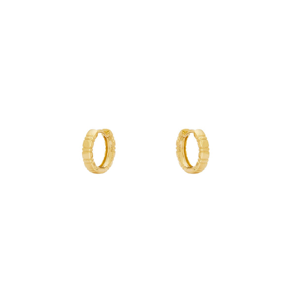 18 Karat Yellow Gold Agnes Huggy Earrings