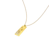 18 Karat Yellow Gold Pendant with Natural Fancy Pear Shape Diamonds