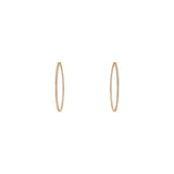 18 Karat Yellow Gold Large Simple elegance Inside/Out Diamond hoops