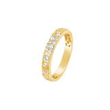 14 Karat Yellow Gold Diamond Confetti band by Dilamani