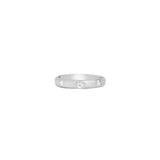 14 Karat Black Rhodium Band with 3 Diamonds