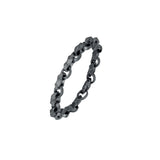 Sterling Silver Oxidized Ulysses Link Bracelet