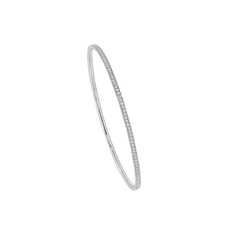 18 Karat White Gold diamond bangle