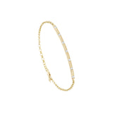 14 Karat Yellow gold REMY bracelet with Diamonds