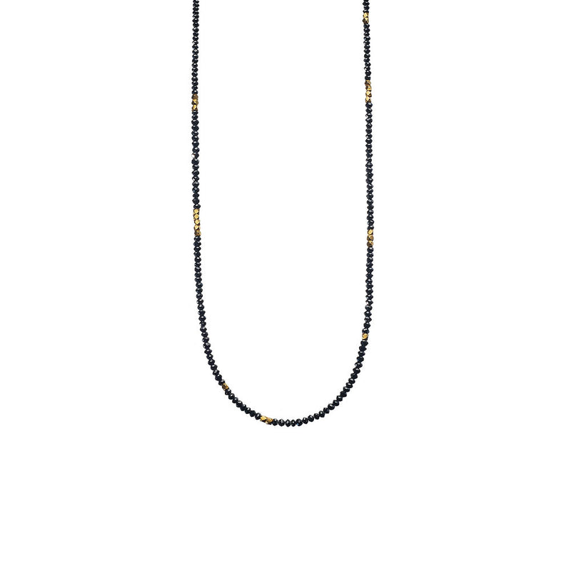 Natural Black Diamond Bead Noir Necklace