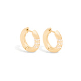 14 Karat Yellow Gold The Crew Huggy with Diamonds