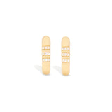 14 Karat Yellow Gold The Crew Huggy with Diamonds