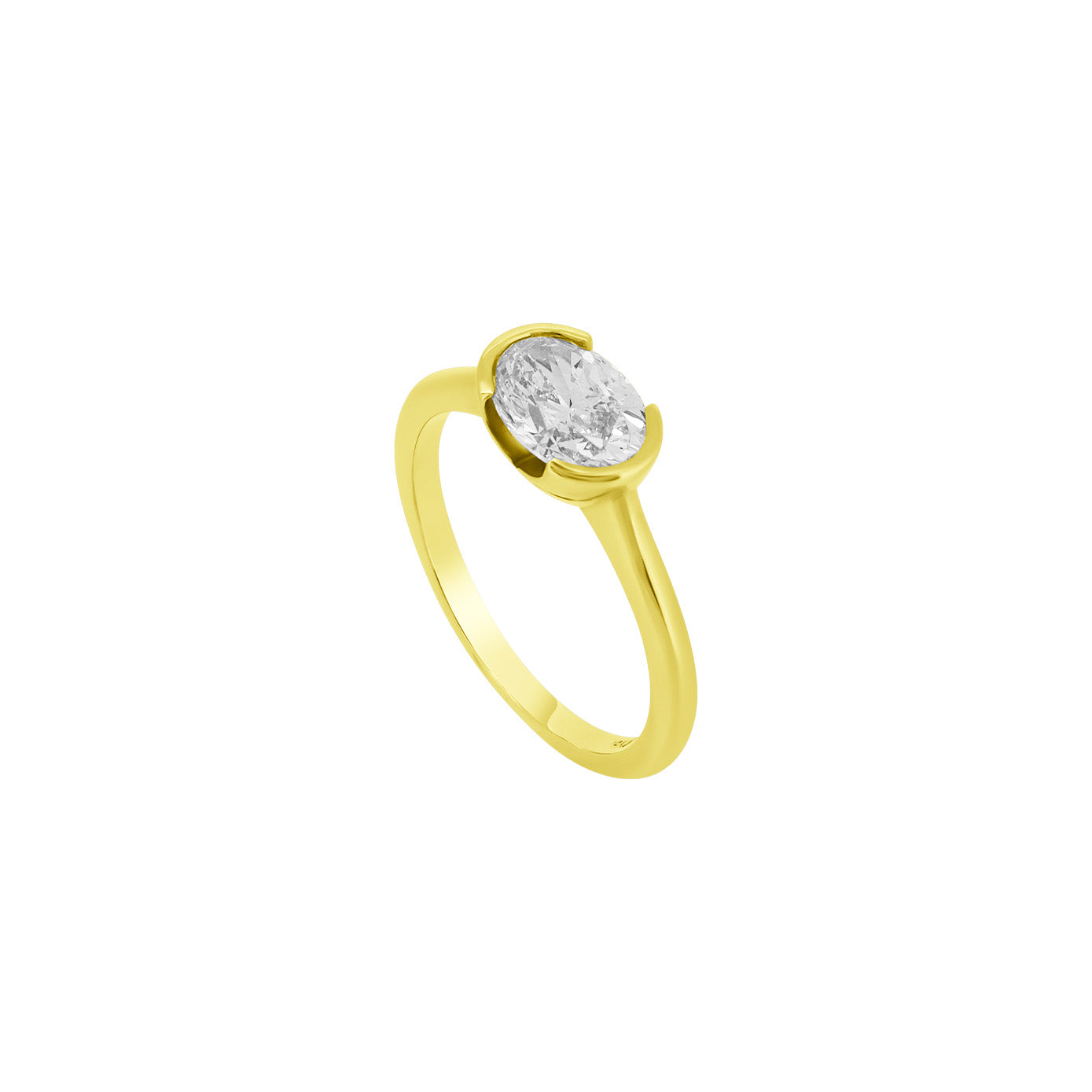 18 Karat Yellow Gold Alexandrite eternity band