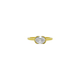 18 Karat Yellow Gold Alexandrite eternity band
