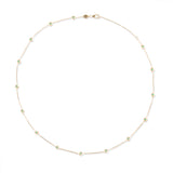 14 Karat Yellow Gold Evolve Emerald Station Necklace