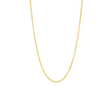 18 Karat Yellow Gold Bar Link Necklace