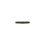 Sterling Silver Black Rhodium GITANA ring with Black diamonds