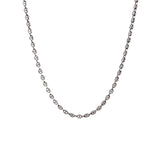 Sterling silver GOJI black rhodium puffed anchor chain