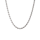 Sterling silver GOJI black rhodium puffed anchor chain