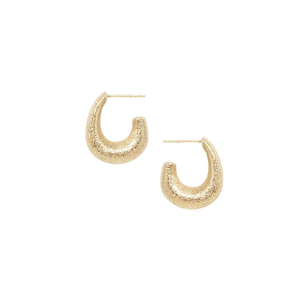 14 Karat Yellow Gold “Coco” Hoop Earrings