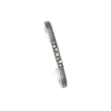 Sterling silver vintage finish diamond HUMA cuff bracelet