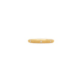 14 Karat Yellow gold textured IRA band with diamonds