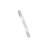 Sterling silver Juna cuff with black diamonds