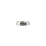 Sterling Silver LAIA band with black diamonds