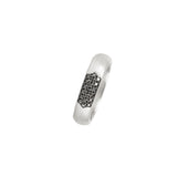Sterling Silver LAIA band with black diamonds