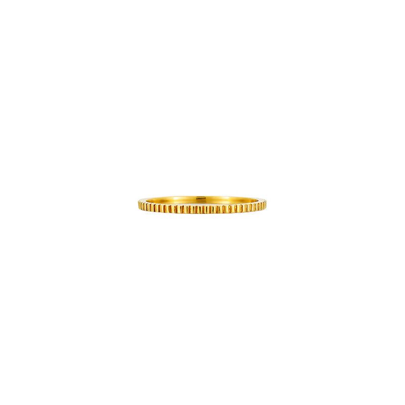 Karat Yellow Gold Fluted LARA band