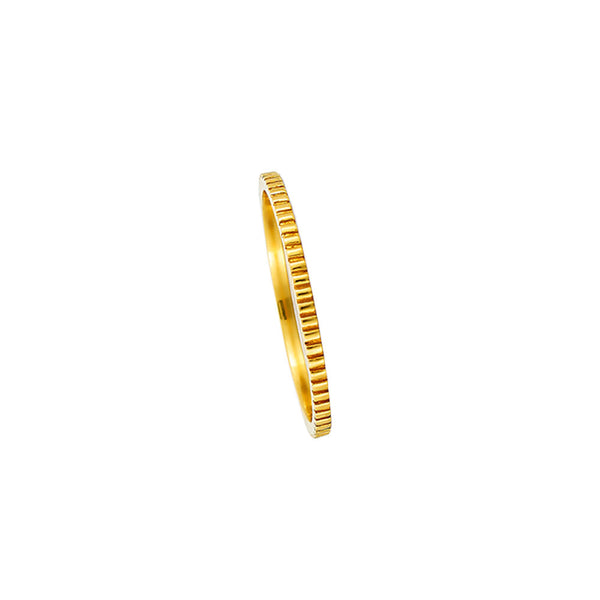 Karat Yellow Gold Fluted LARA band