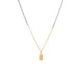 14 Karat Yellow Gold Petite MAHI pendant with diamonds