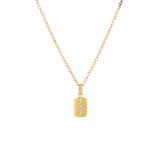 14 Karat Yellow Gold Petite MAHI pendant with diamonds