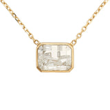 18 Karat Yellow Gold Esmeralda Diamond Shaker necklace