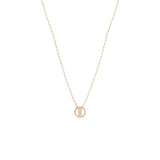 14 Karat Yellow Gold “Hana” Necklace with Diamonds