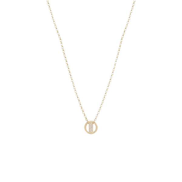 14 Karat Yellow Gold “Hana” Necklace with Diamonds