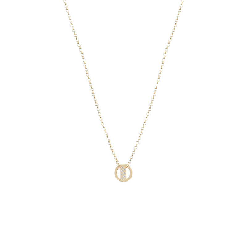 14 Karat Yellow Gold “Hana” Necklace with Diamonds