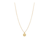 18 Karat Yellow Gold Celeste Pendant with Diamond