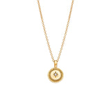 18 Karat Yellow Gold Celeste Pendant with Diamond