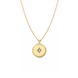 18 Karat Yellow Gold Celeste Pendant with Diamond