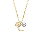 18 Karat Yellow Gold Celeste Pendant with Diamond