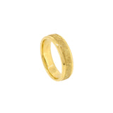 18 Karat White Gold Mens Ring with Florentine Design