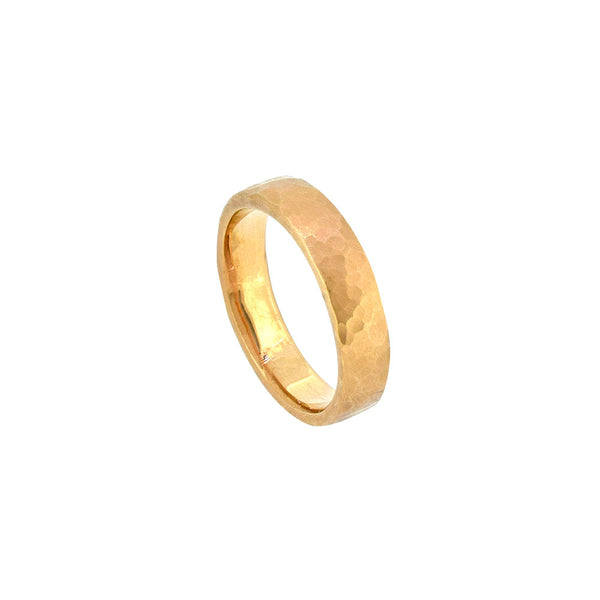 18 Karat Rosé Gold Hammered Ring