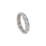 Platinum Serpents Eternity Band with diamonds