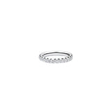 18 Karat White Gold Diamond Band